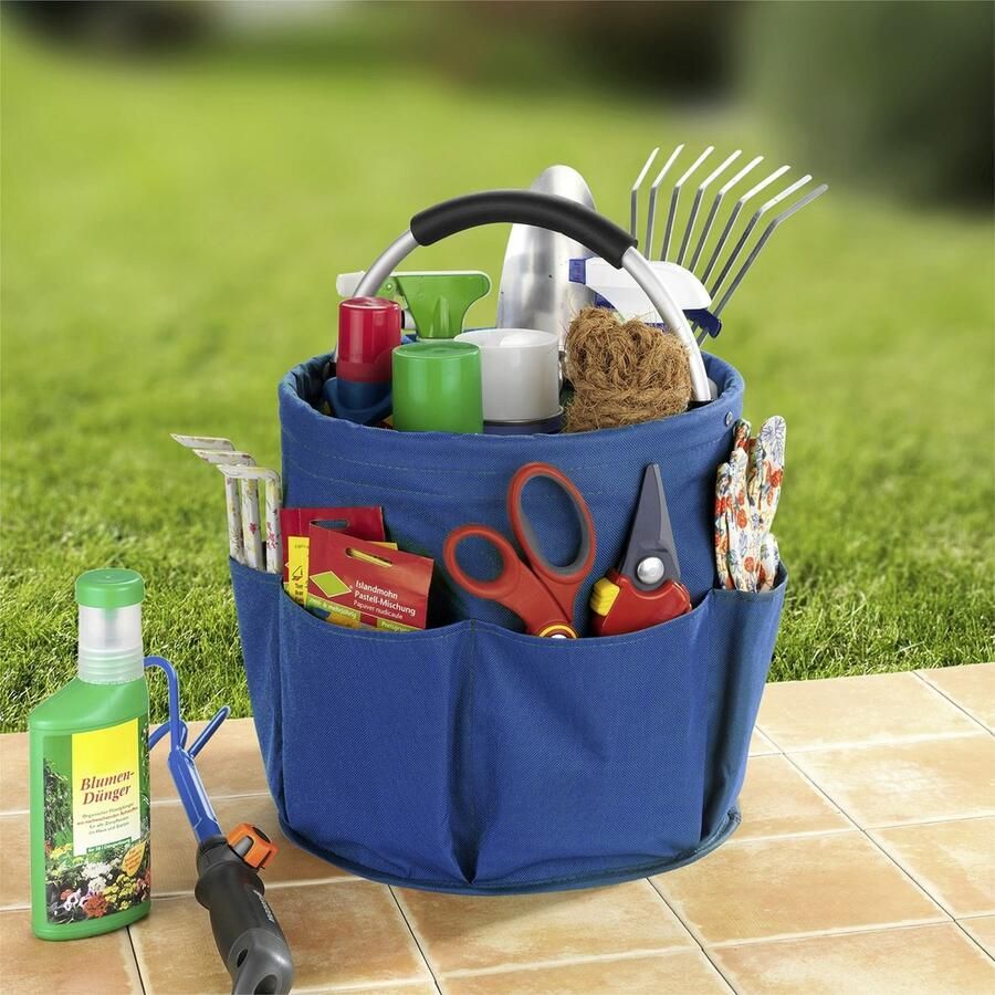 Maximex Organizer Universal-Reinigungs-Caddy Multifunctioneel mand met 6 buitenzakken ideaal voor huishouden tuin & kamperen - Foto 3