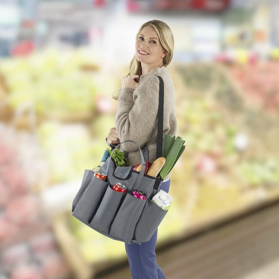 Maximex Organizer Universele caddy 8 zakken vouwbare draagtas voor thuis en onderweg 15 liter - Foto 5