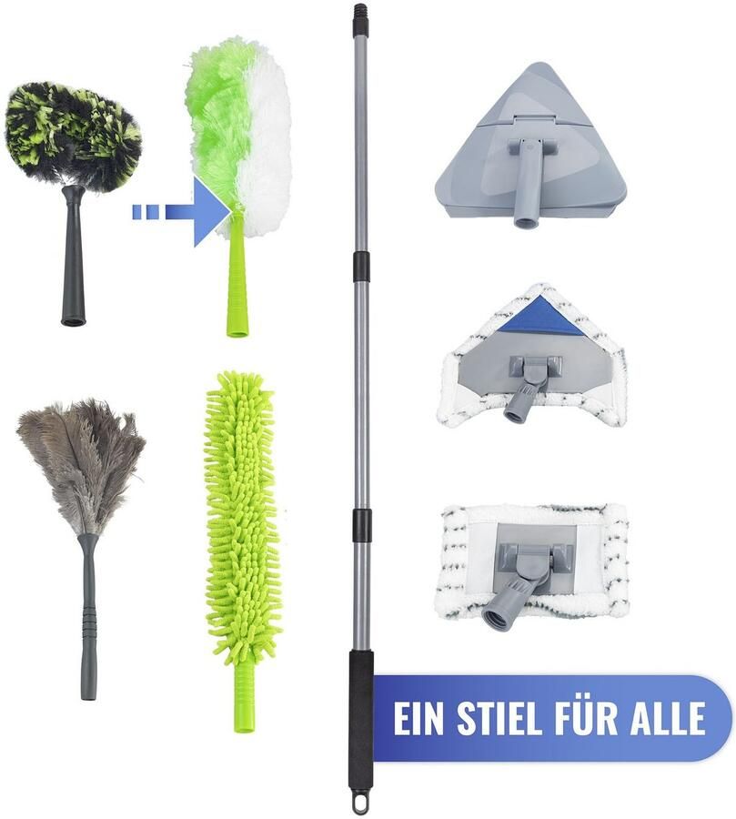 Maximex Plumeau 2in1 Stofwisser met telescopische steel en knikgewricht antistatisch - Foto 9