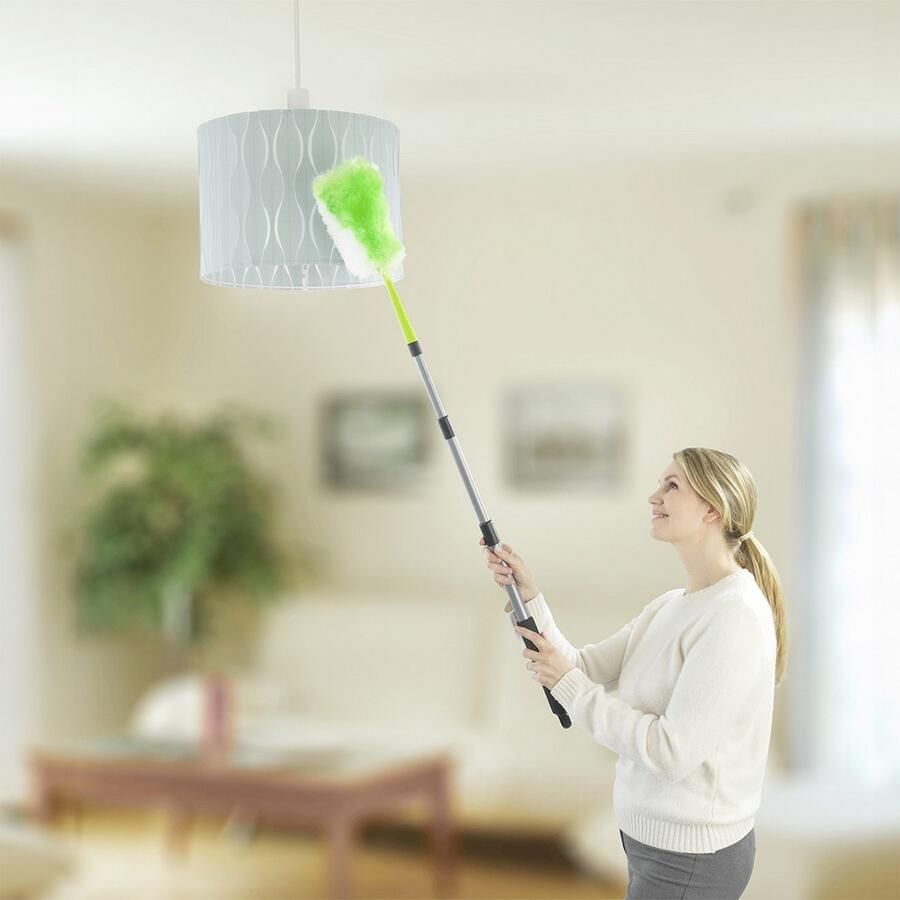 Maximex Plumeau 2in1 Stofwisser met telescopische steel en knikgewricht antistatisch - Foto 5