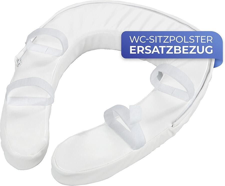 Maximex Verhoogde toiletbril hoes WC-zitkussen SOFT Vervangbare hoes voor comfort WC-zitting verhoging 2 in 1 afneembaar (1 stuk) - Foto 5