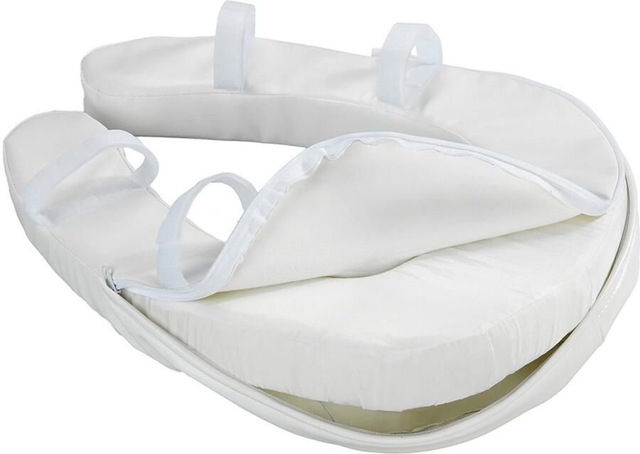 Maximex Verhoogde toiletbril hoes WC-zitkussen SOFT Vervangbare hoes voor comfort WC-zitting verhoging 2 in 1 afneembaar (1 stuk) - Foto 4