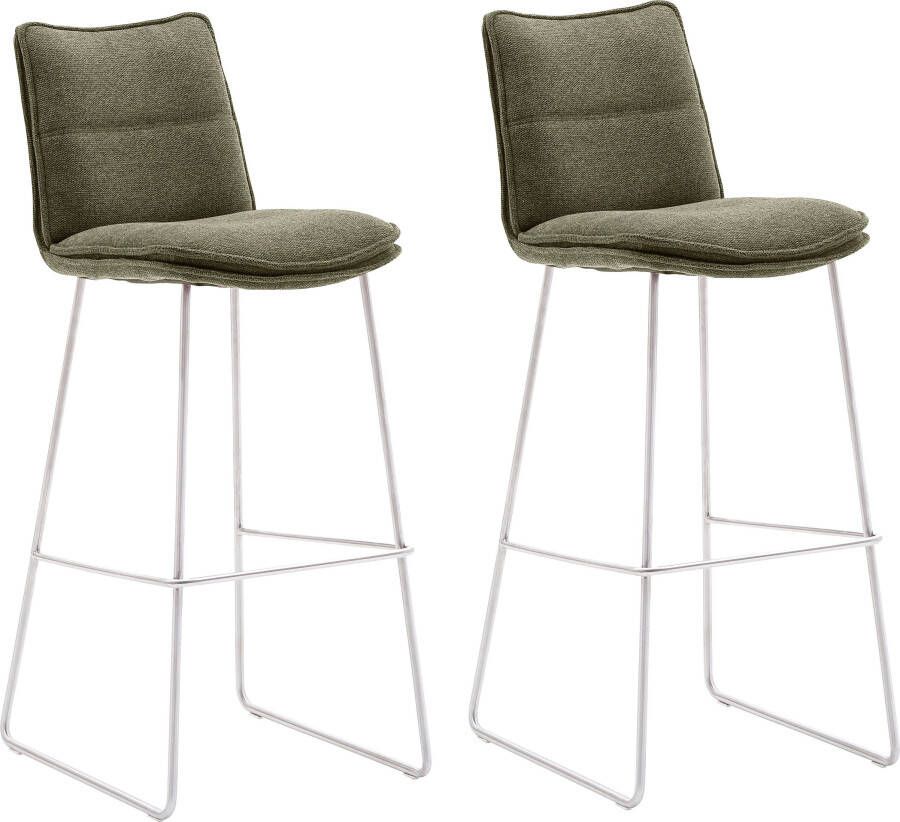 MCA furniture Barkruk Hampton Barkruk 180º draaibaar met nivellering tot 120 kg belastbaar (2 stuks)