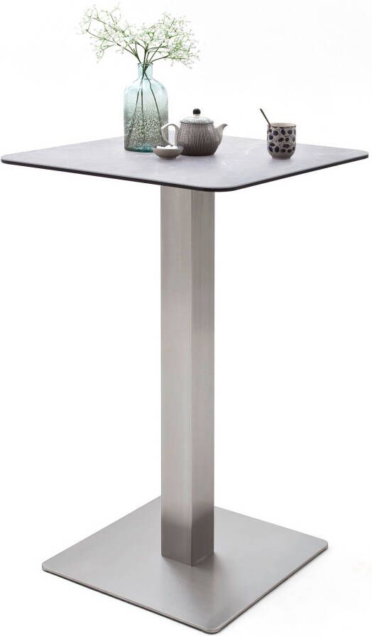 MCA furniture Bartafel Zarina Bartafel met vitrokeramiek tafelblad met edelstaal frame