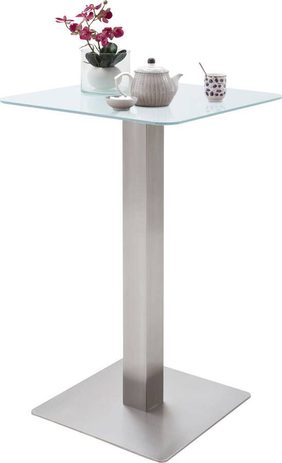 MCA furniture Bartafel Zarina Bartafel met vitrokeramiek tafelblad met edelstaal frame
