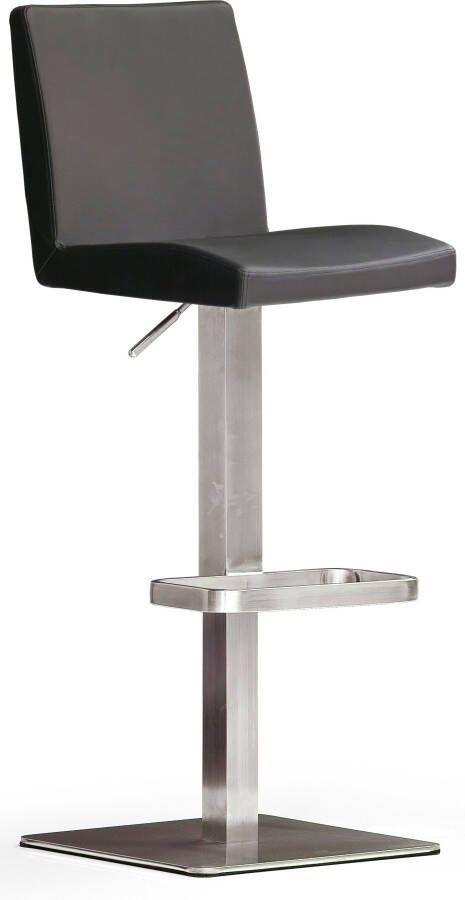 MCA furniture Bistrostoel BARBECOOL met rugleuning vierkante voetplaat 180° draaibaar zithoogte van 56-81 cm - Foto 2