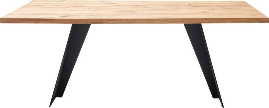 MCA furniture Eettafel Goa Massief houten tafel eettafel van massief wildeiken FSC-gecertificeerd