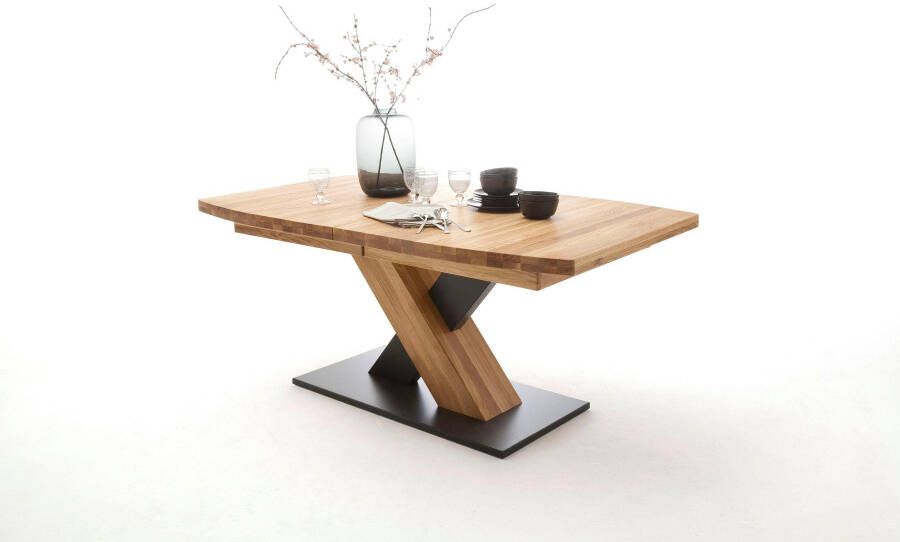 MCA furniture Eettafel Mendoza Bootvormige eettafel met X-stijl uitschuifbaar - Foto 1