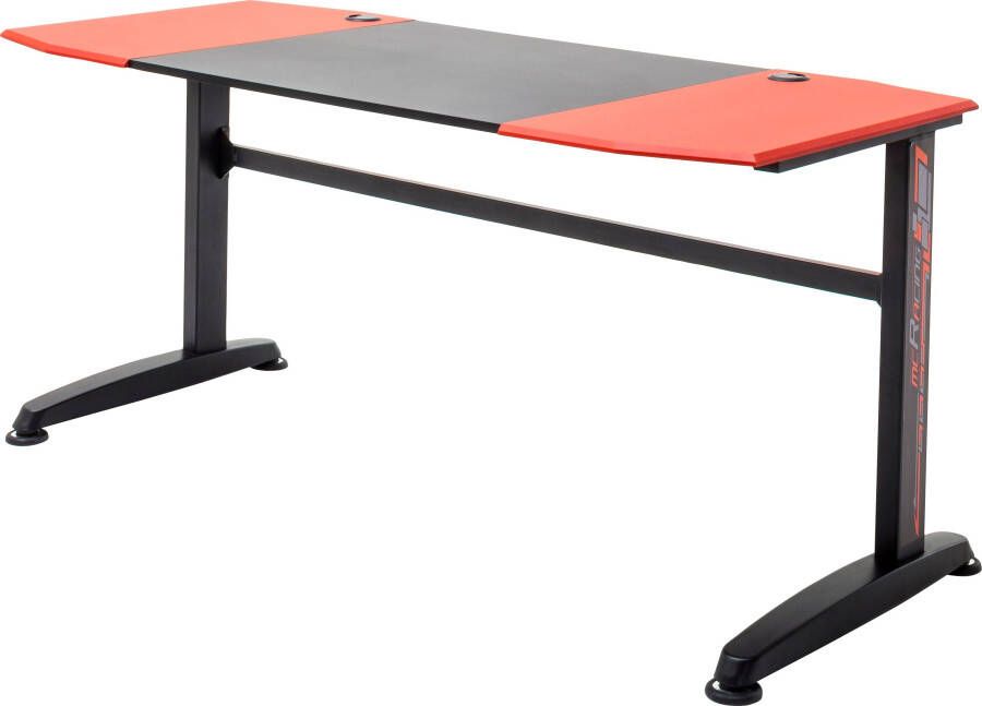 MCA furniture Gamingtafel McRacing Game Desk mcRacing zwart rood-zwart - Foto 14