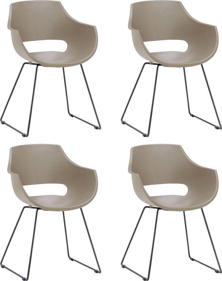 MCA furniture Kuipstoel Rockville 4-set schaats kunststof belastbaarheid 120 kg zithoogte ca. 46 cm (set 4 stuks) - Foto 7