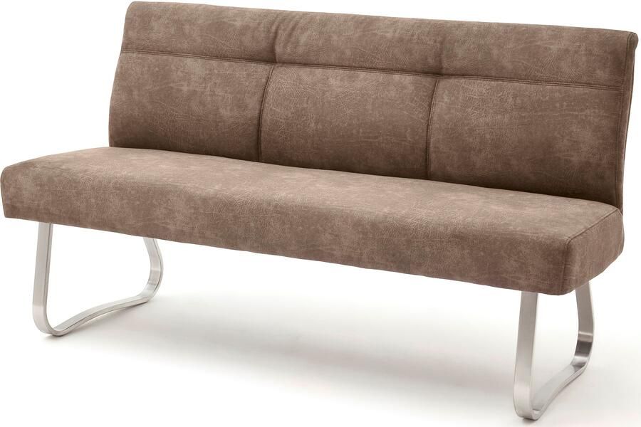 MCA furniture Bank Talena met een roestvrijstalen frame in twee kleurvarianten en twee breedtes