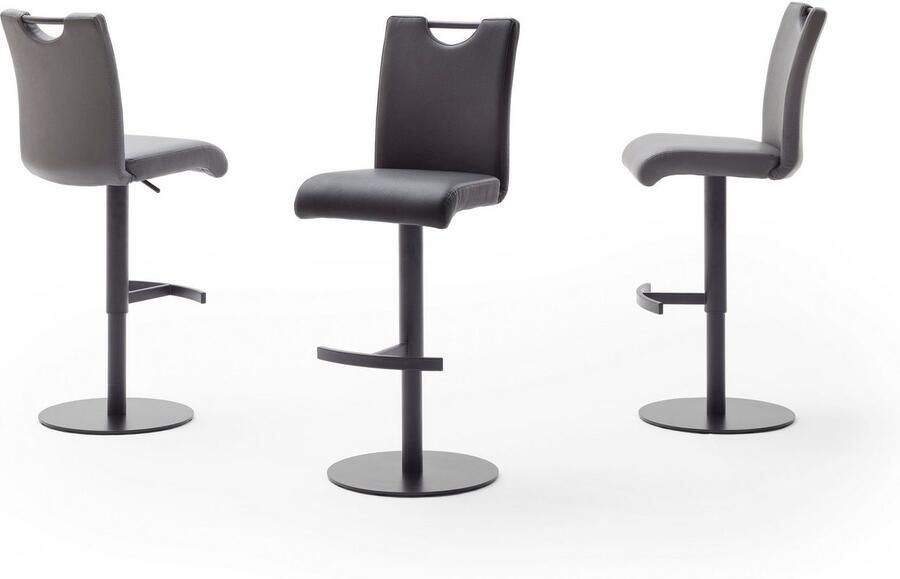 MCA furniture Bistrostoel ALESI met rugleuning 360° draaibaar zithoogte verstelbaar van 56-81 cm - Foto 2