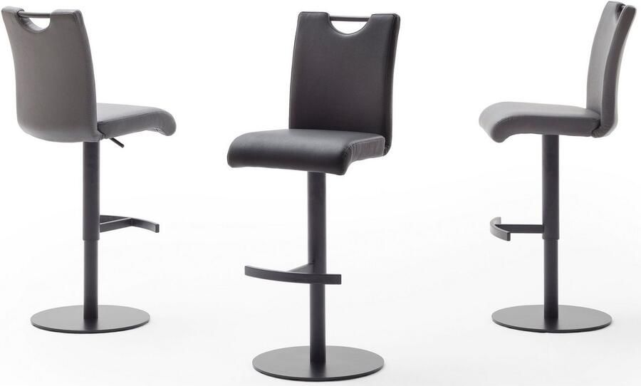 MCA furniture Bistrostoel ALESI met rugleuning 360° draaibaar zithoogte verstelbaar van 56-81 cm - Foto 2