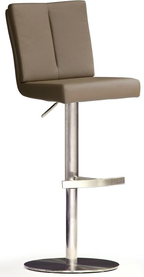 MCA furniture Bistrostoel BARBECOOL met rugleuning ronde voetplaat 180° draaibaar zithoogte van 56-81 cm - Foto 2