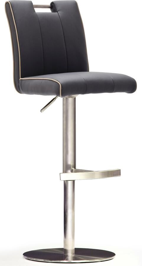 MCA furniture Bistrostoel BARBECOOL met rugleuning ronde voetplaat 360° draaibaar zithoogte van 55-80 cm - Foto 2