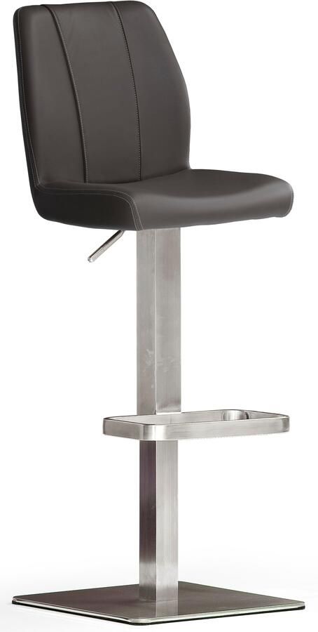 MCA furniture Bistrostoel BARBECOOL met rugleuning vierkante voetplaat 180° draaibaar zithoogte van 56-81 cm - Foto 3