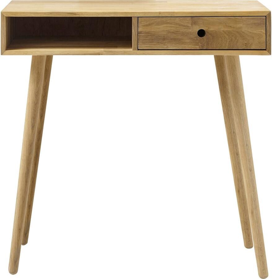 MCA furniture Console Agra Massief eiken met lade