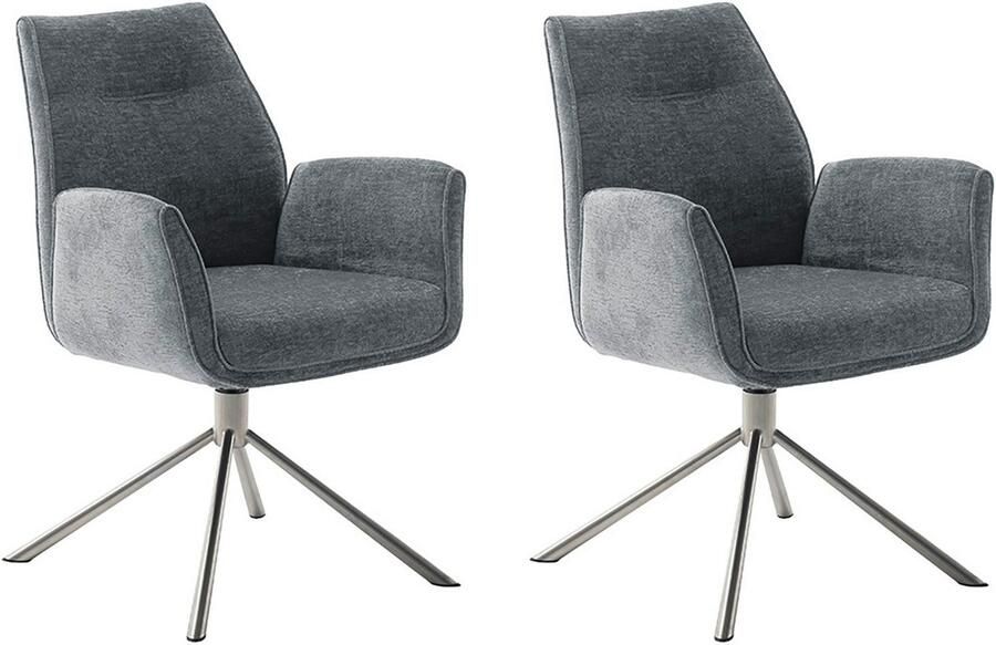 MCA furniture Eetkamerstoel Diveria (2-set) draaibaar 360° belastbaarheid 120 kg zithoogte ca. 50 cm - Foto 8