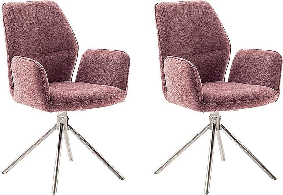 MCA furniture Eetkamerstoel Greyton (2-set) draaibaar 180° belastbaarheid 120 kg zithoogte ca. 50 cm - Foto 6