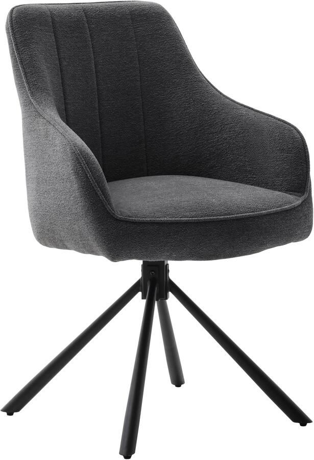 MCA furniture Eetkamerstoel KASAMA (2-pack) 180° draaibaar belastbaarheid 120 kg zithoogte ca. 51 cm - Foto 1