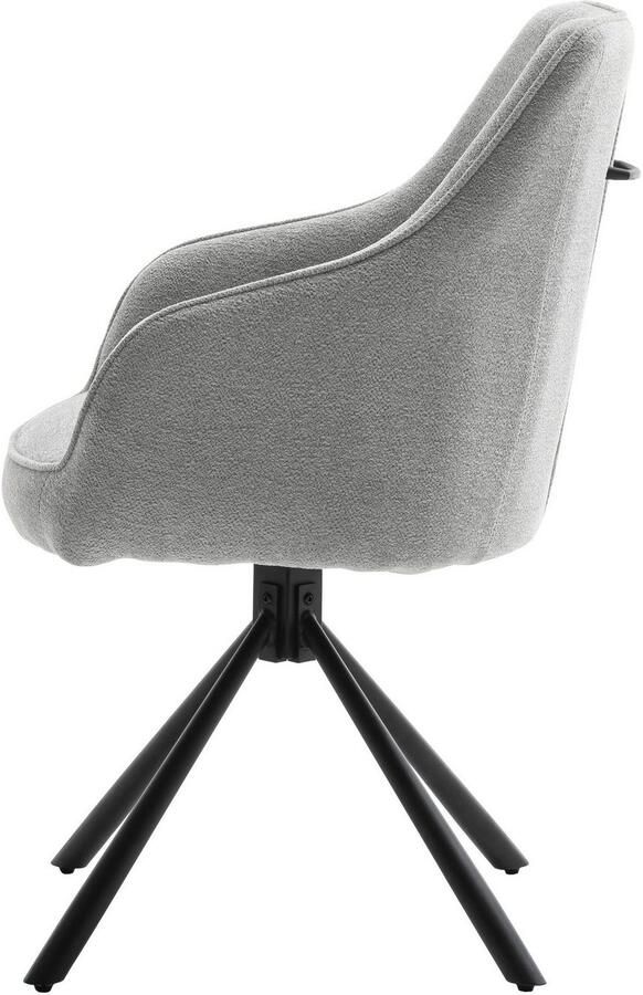 MCA furniture Eetkamerstoel KASAMA (2-pack) 180° draaibaar belastbaarheid 120 kg zithoogte ca. 51 cm - Foto 12