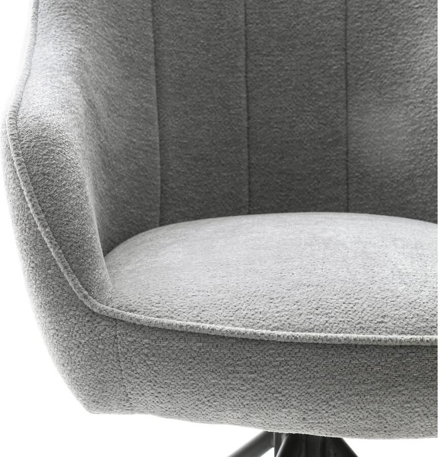 MCA furniture Eetkamerstoel KASAMA (2-pack) 180° draaibaar belastbaarheid 120 kg zithoogte ca. 51 cm - Foto 2