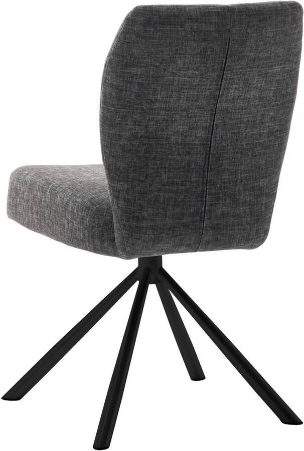 MCA furniture Eetkamerstoel KEA (2-pack) 360° pocketvering belastbaar 120 kg zithoogte ca. 50 cm - Foto 5