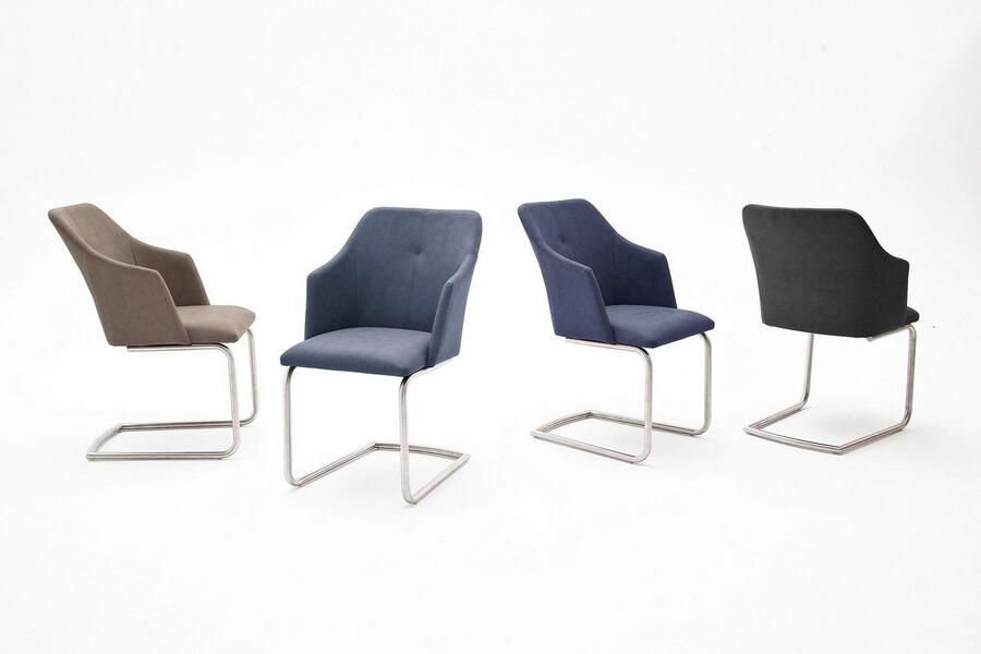 MCA furniture Eetkamerstoel Madita 4 voet stoel B-hoekig Stoel belastbaar tot max. 140 kg (2 stuks) - Foto 2