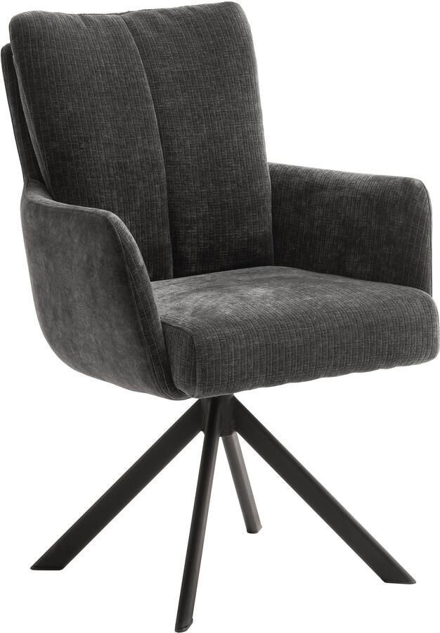 MCA furniture Eetkamerstoel MALIA (set 2 stuks) 360° draaibaar pocketvering zithoogte ca. 49 cm - Foto 15