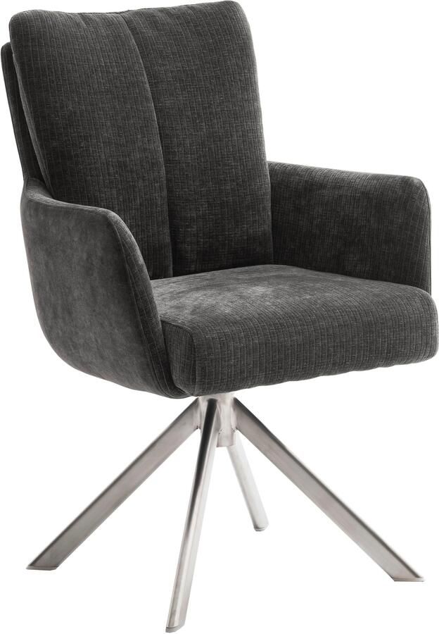 MCA furniture Eetkamerstoel MALIA (set 2 stuks) 360° draaibaar pocketvering zithoogte ca. 49 cm - Foto 7