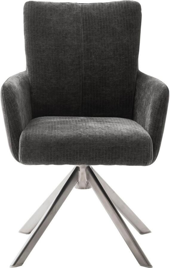 MCA furniture Eetkamerstoel MALIA (set 2 stuks) 360° draaibaar pocketvering zithoogte ca. 49 cm - Foto 5