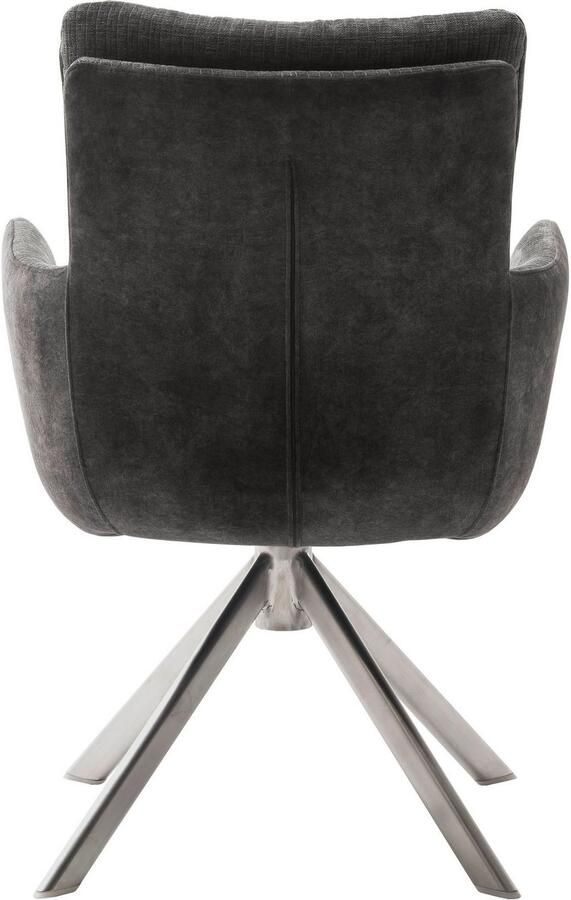 MCA furniture Eetkamerstoel MALIA (set 2 stuks) 360° draaibaar pocketvering zithoogte ca. 49 cm - Foto 4