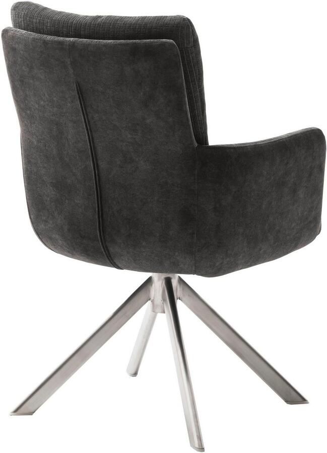 MCA furniture Eetkamerstoel MALIA (set 2 stuks) 360° draaibaar pocketvering zithoogte ca. 49 cm
