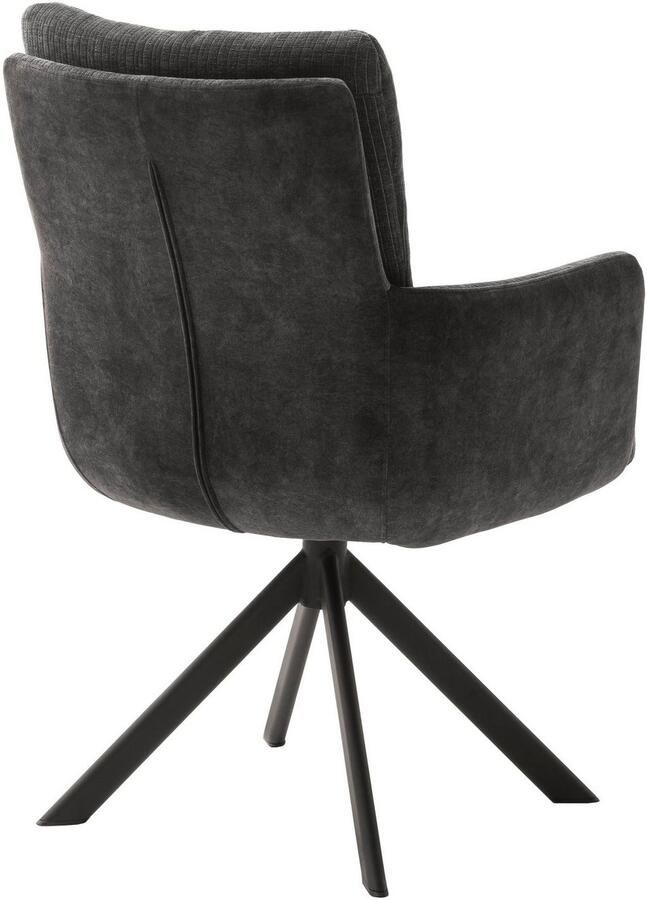 MCA furniture Eetkamerstoel MALIA (set 2 stuks) 360° draaibaar pocketvering zithoogte ca. 49 cm - Foto 4