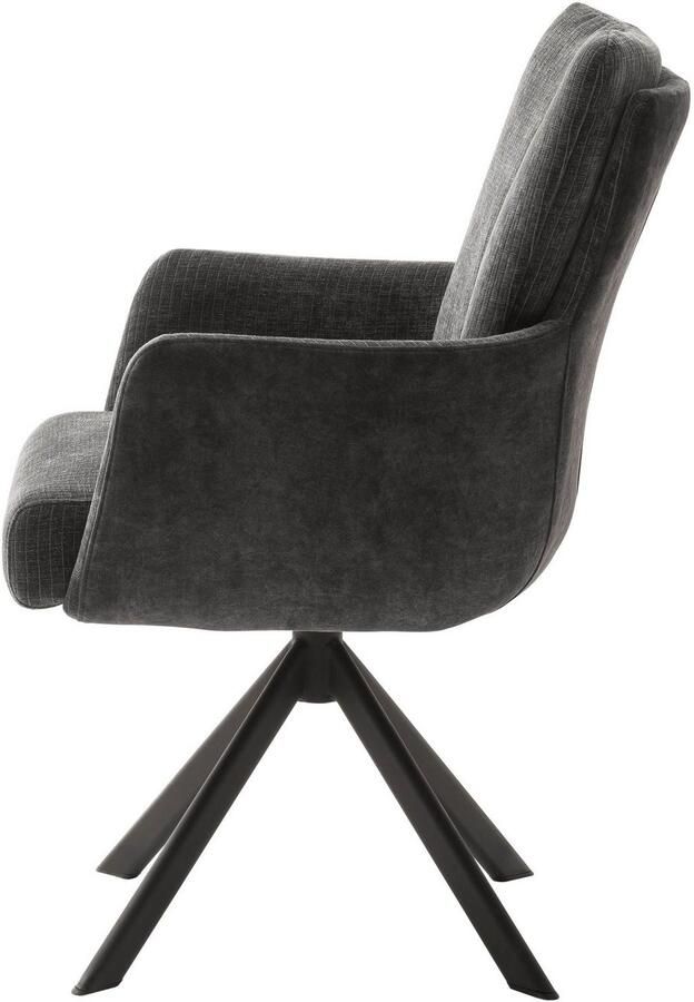 MCA furniture Eetkamerstoel MALIA (set 2 stuks) 360° draaibaar pocketvering zithoogte ca. 49 cm - Foto 5