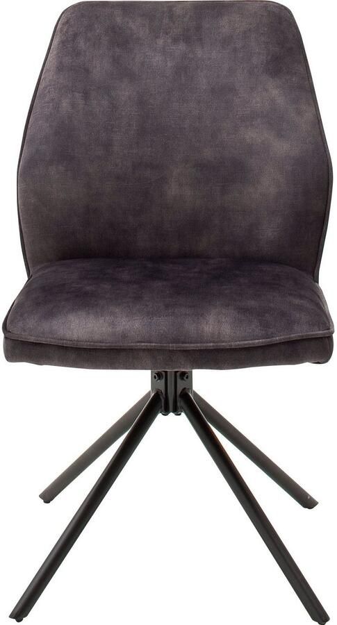 MCA furniture Eetkamerstoel OTTAWA Vintage suède-look met opstaande naad stoel belastbaar tot 120 kg (set 2 stuks) - Foto 10