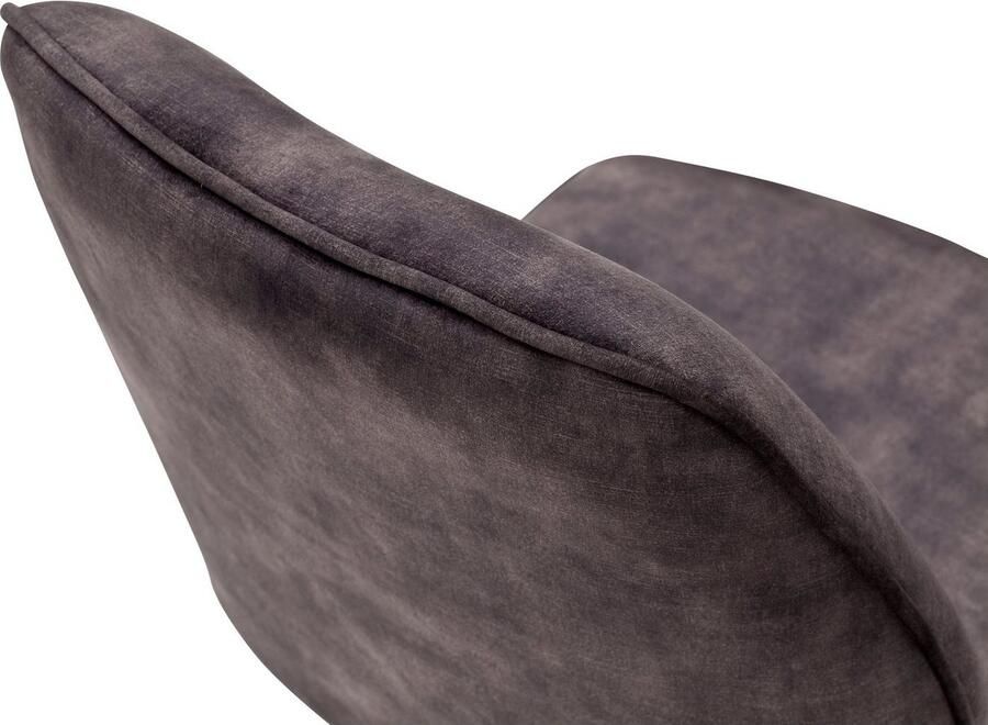 MCA furniture Eetkamerstoel OTTAWA Vintage suède-look met opstaande naad stoel belastbaar tot 120 kg (set 2 stuks) - Foto 2