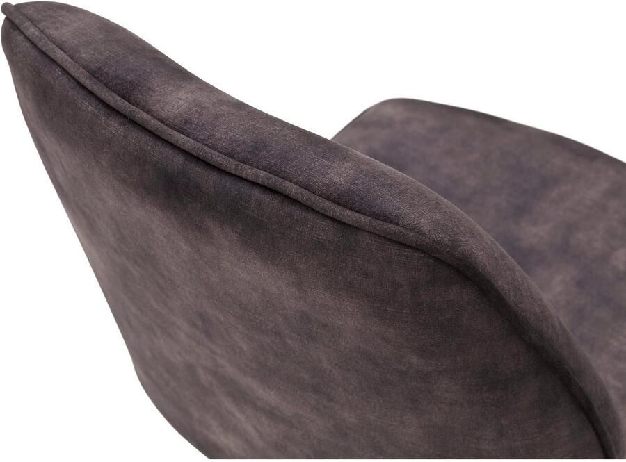 MCA furniture Eetkamerstoel OTTAWA Vintage suède-look met opstaande naad stoel belastbaar tot 120 kg (set 2 stuks) - Foto 3