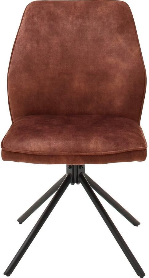 MCA furniture Eetkamerstoel OTTAWA Vintage suède-look met opstaande naad stoel belastbaar tot 120 kg (set 2 stuks) - Foto 5