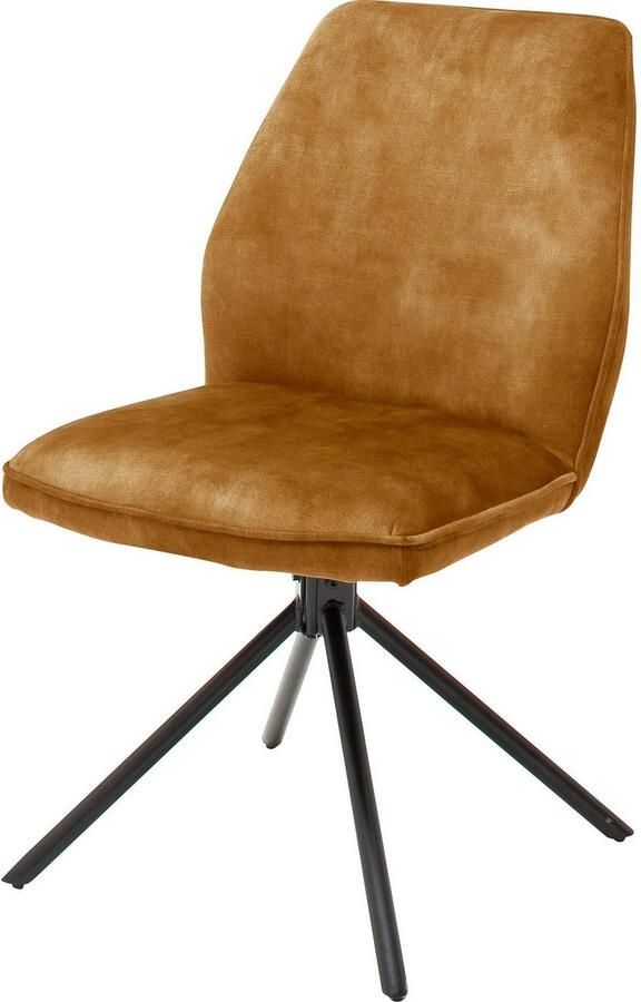 MCA furniture Eetkamerstoel OTTAWA Vintage suède-look met opstaande naad stoel belastbaar tot 120 kg (set 2 stuks) - Foto 3