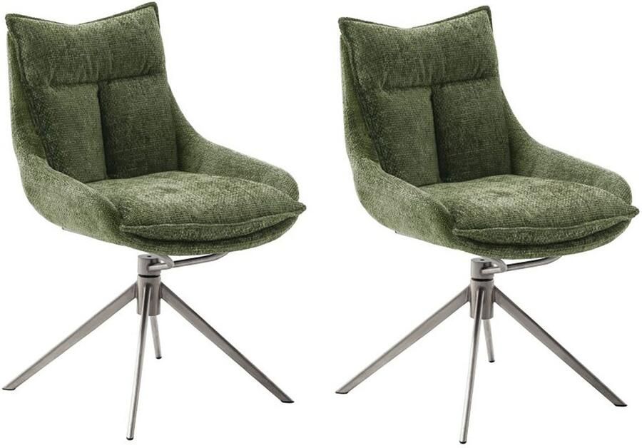 MCA furniture Eetkamerstoel Parker (2-set) draaibaar 360° draai- & schommelfunctie belastbaarheid 120 kg - Foto 4