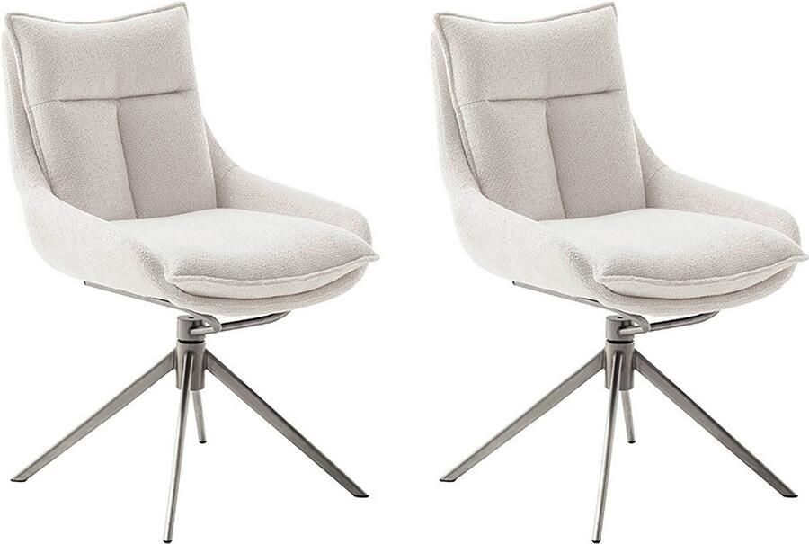 MCA furniture Eetkamerstoel Parker (2-set) draaibaar 360° draai- & schommelfunctie belastbaarheid 120 kg - Foto 11