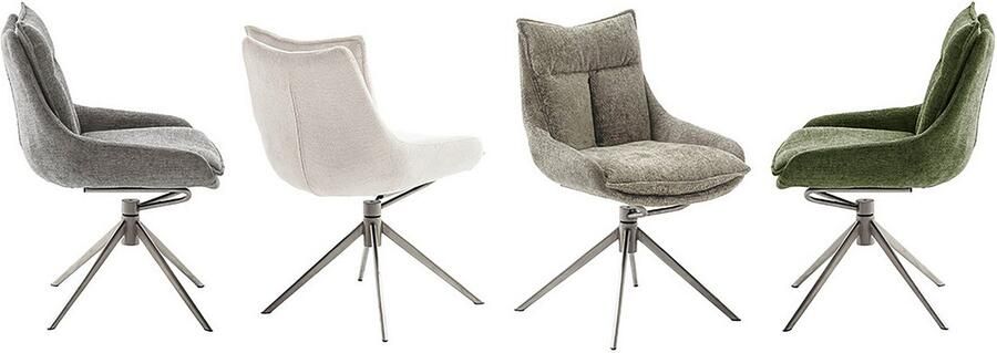 MCA furniture Eetkamerstoel Parker (2-set) draaibaar 360° draai- & schommelfunctie belastbaarheid 120 kg - Foto 10