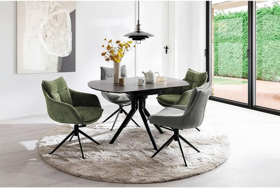 MCA furniture Eetkamerstoel Parker (2-set) draaibaar 360° draai- & schommelfunctie belastbaarheid 120 kg - Foto 3