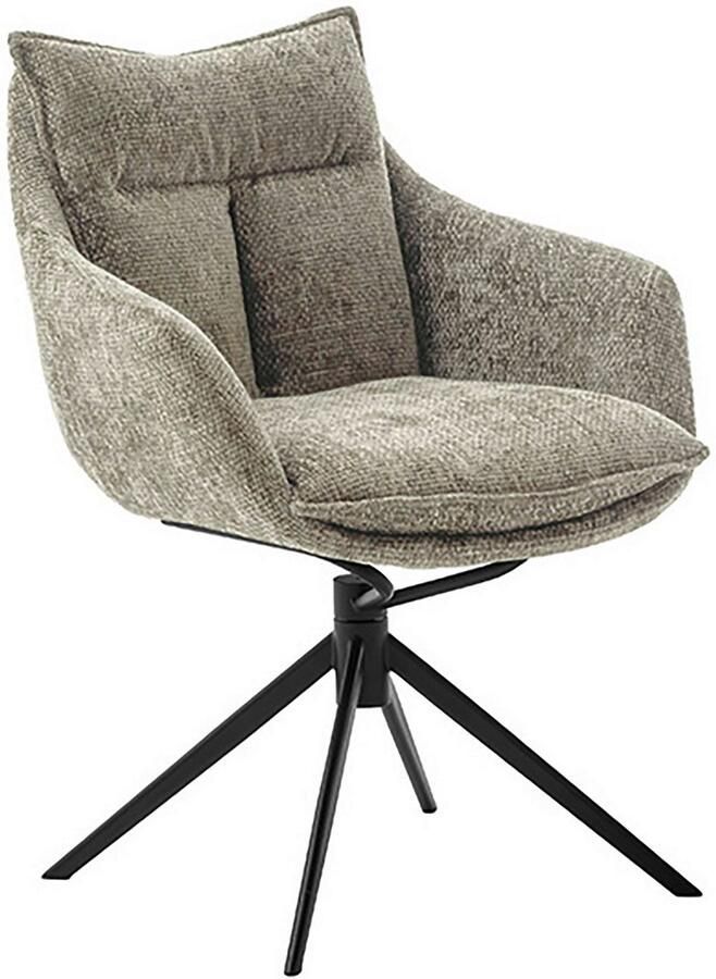 MCA furniture Eetkamerstoel Parker (2-set) draaibaar 360° draai- & schommelfunctie belastbaarheid 120 kg