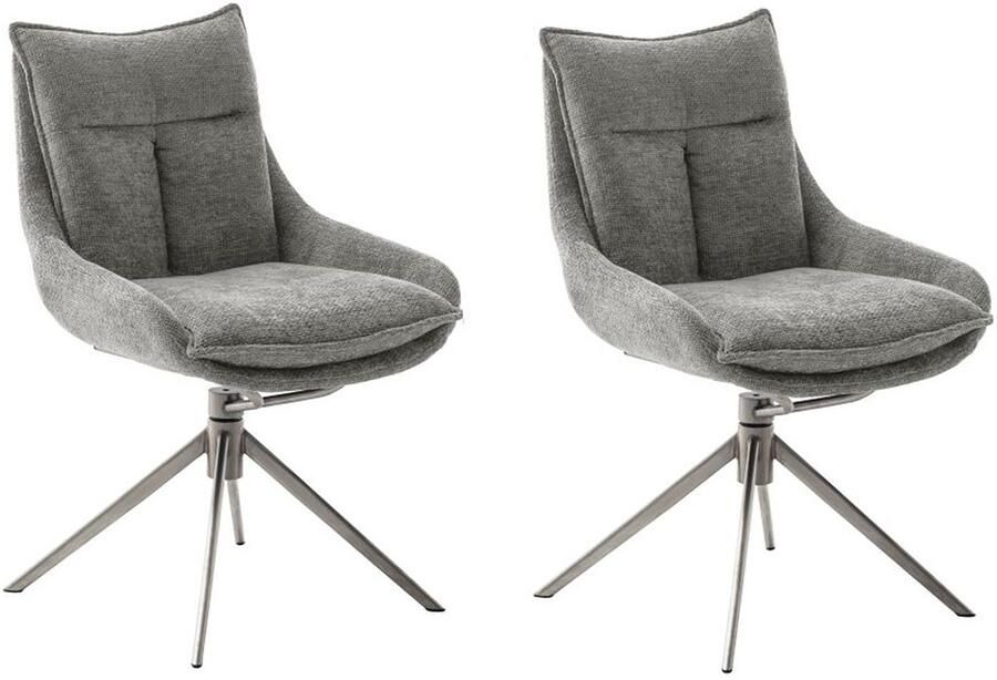 MCA furniture Eetkamerstoel Parker (2-set) draaibaar 360° draai- & schommelfunctie belastbaarheid 120 kg - Foto 5