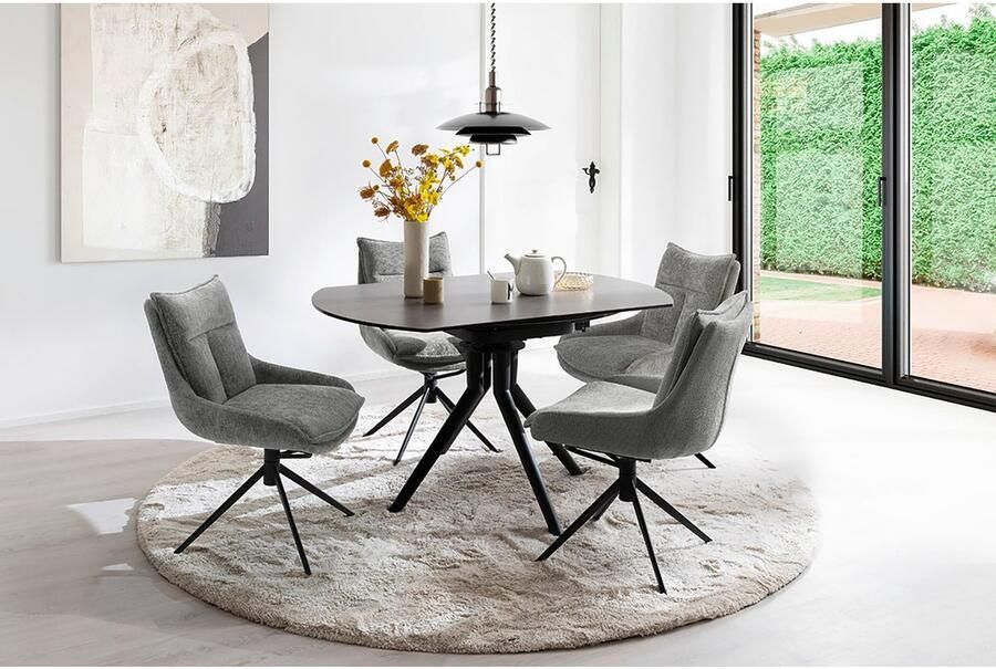 MCA furniture Eetkamerstoel Parker (2-set) draaibaar 360° draai- & schommelfunctie belastbaarheid 120 kg - Foto 8