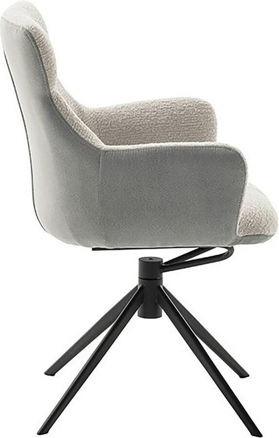 MCA furniture Eetkamerstoel Pelion (2-set) draaibaar 360° draai- & schommelfunctie zithoogte ca. 50 cm - Foto 11