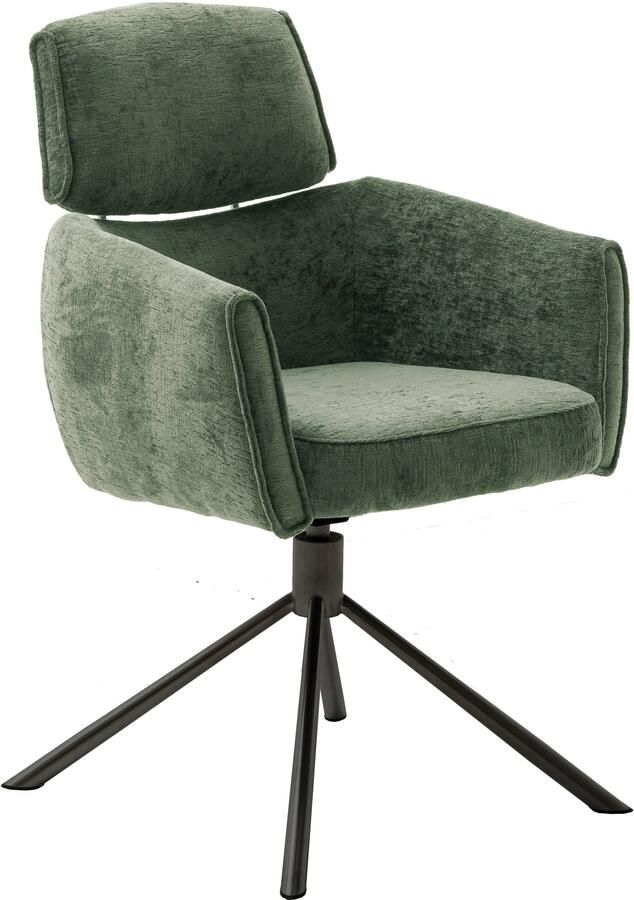 MCA furniture Eetkamerstoel Quebec (2-set) 360° draaibaar pocketvering zithoogte ca. 51 cm (set 2 stuks) - Foto 2