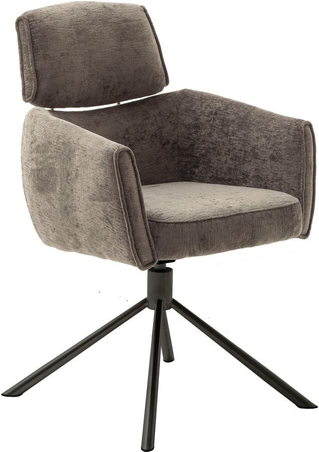 MCA furniture Eetkamerstoel Quebec (2-set) 360° draaibaar pocketvering zithoogte ca. 51 cm (set 2 stuks) - Foto 11